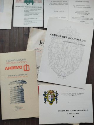 Lote Papeles Antiguos, Medicina 70s, 80s y 90s
