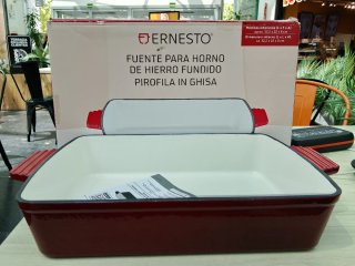 Bandeja hierro fundido ERNESTO roja