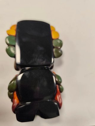 2 tótems mayas obsidiana de piedras