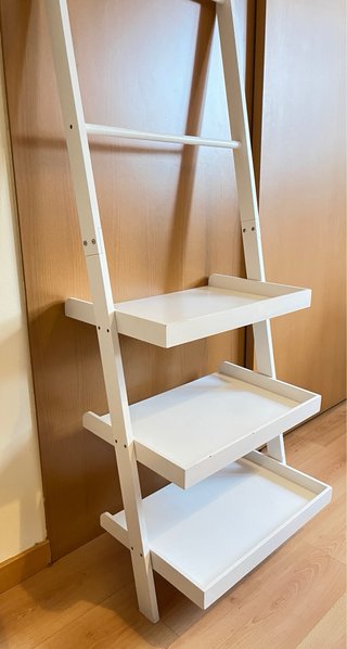 Estantería Escalera Blanca