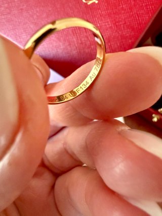 Anillo de boda Cartier 1895 Original Oro 18K