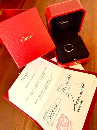 Anillo de boda Cartier 1895 Original Oro 18K