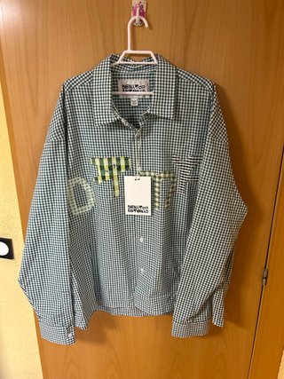 Camisa cuadros verde Bud Bunny