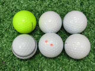 6 Bolas Golf Taylormade TP5/TP5x Perla/AA