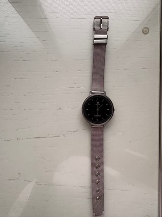Reloj Marea Plateado Negro