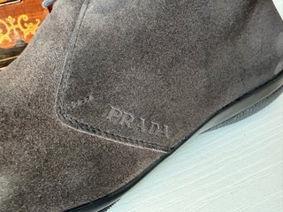 Prada Scarpe Uomo 43 Marrone Scamosciato
