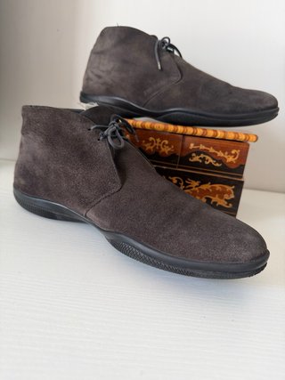 Prada Scarpe Uomo 43 Marrone Scamosciato
