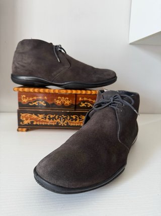 Prada Scarpe Uomo 43 Marrone Scamosciato