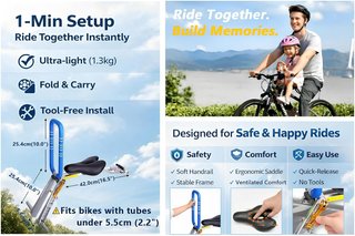 Asiento Plegable Bicicleta Infantil UrRider