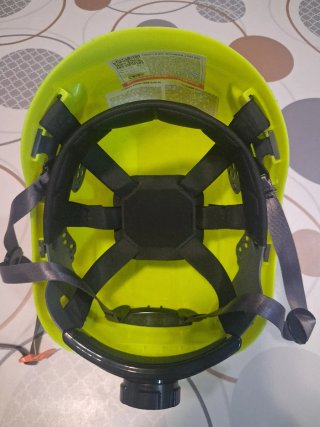 Casco barranquismo amarillo