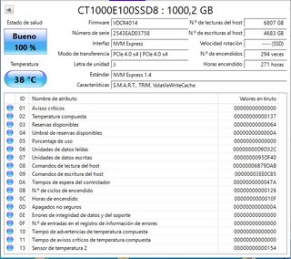 SSD Crucial E100 1TB PCIe 4.0 M.2 NVMe