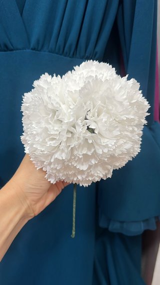 Flor Clavel Blanco Flamenca