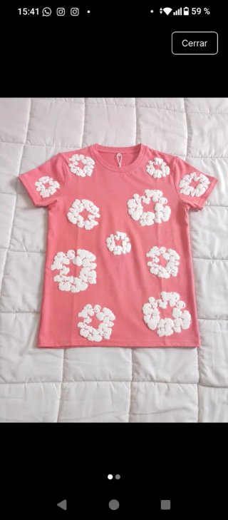 Camiseta Denim Tears Rosa