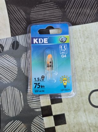 Bombilla LED G4 1.5W 12V KDE Luz Cálida