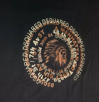 T-shirt Dsquared2 Nera anno 2012 vintage