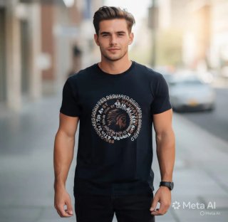 T-shirt Dsquared2 Nera anno 2012 vintage
