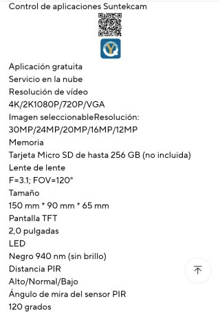 Cámara de Rastreo HC-900 Pro 4G 36MP 4K