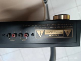Amplificador Karaoke con dos altavoces Samsung.