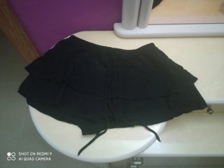 Falda corta Zara gris Talla XS/34