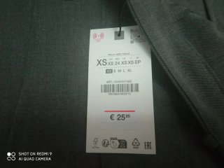 Falda corta Zara gris Talla XS/34