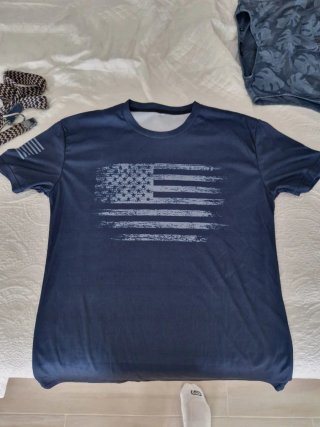 Camiseta Bandera USA Talla xxl Ancho 54 largo 72