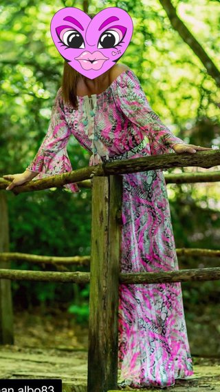 Vestido gasa estampado boho talla única