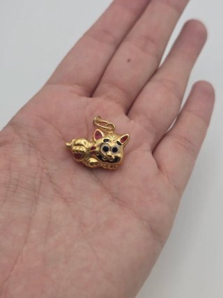 Colgante Gato Oro 18k 2,74gr QUICKGOLD