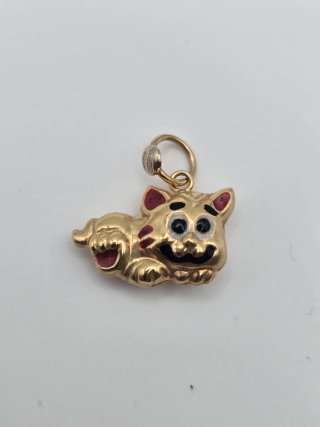 Colgante Gato Oro 18k 2,74gr QUICKGOLD