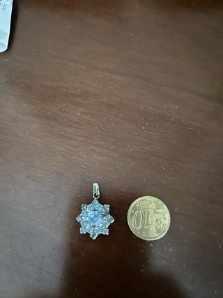 Colgante Agatha Estrella Azul y Plateado