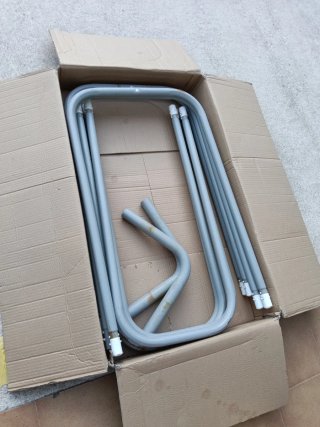 Piscina Bestway gris y Blanca 2,82x1,96