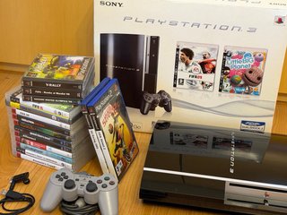 PS3 80GB + CAJA + JUEGOS