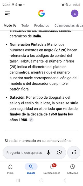 Plato decorativo floral calado