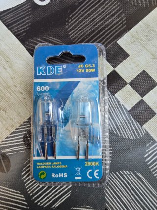 Lámpara Halógena KDE JC G5.3 12V 50W