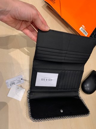 Cartera Guess Negra Nueva Con Etiquetas