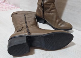 Botas altas piel By A&B - Talla 39