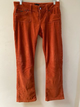 Pantalones de pana naranjas