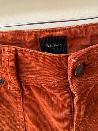 Pantalones de pana naranjas