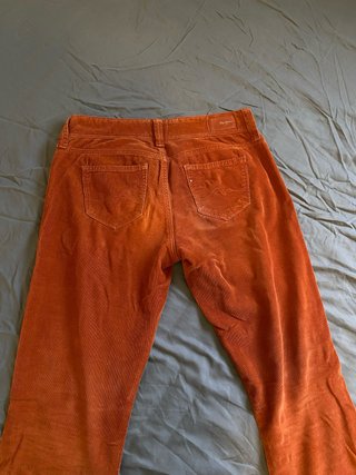 Pantalones de pana naranjas