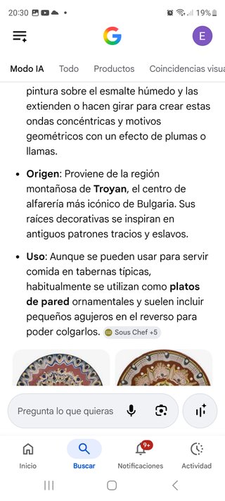 Plato decorativo pintado a mano