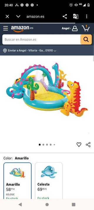 Piscina hinchable dinosaurio
