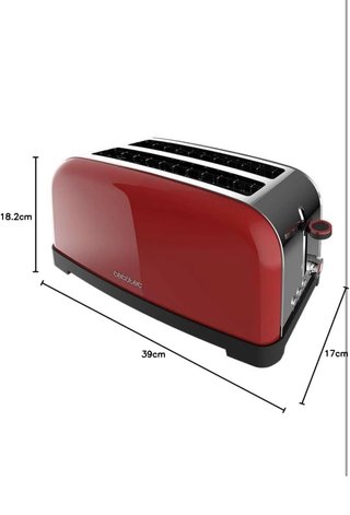 Tostadora Cecotec Roja