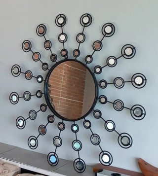 Espejo decorativo con cristales