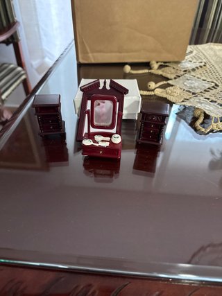 Muebles Casa Muñecas Miniatura Tocador Cajoneras