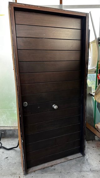 Puerta blindada madera entrada casa