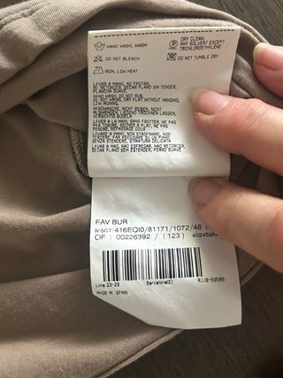 Camiseta Burberry Manga Larga Beige