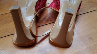 Zapatos Jaime Mascaró Talla 38 Rojo/Oro