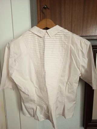Camisa rosa claro. Vintage.