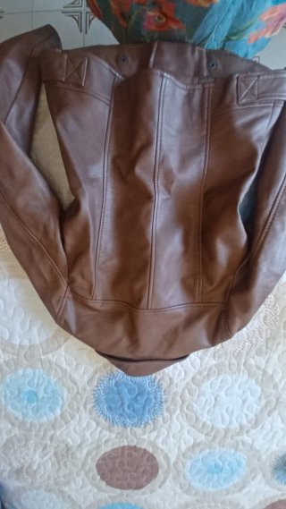 Chaqueta Biker Piel Marrón