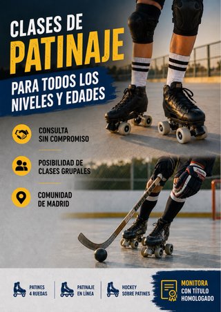 CLASES DE PATINAJE Y DE HOCKEY PATINES!