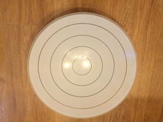 2 Plafones Techo Cristal Blanco 36cm
